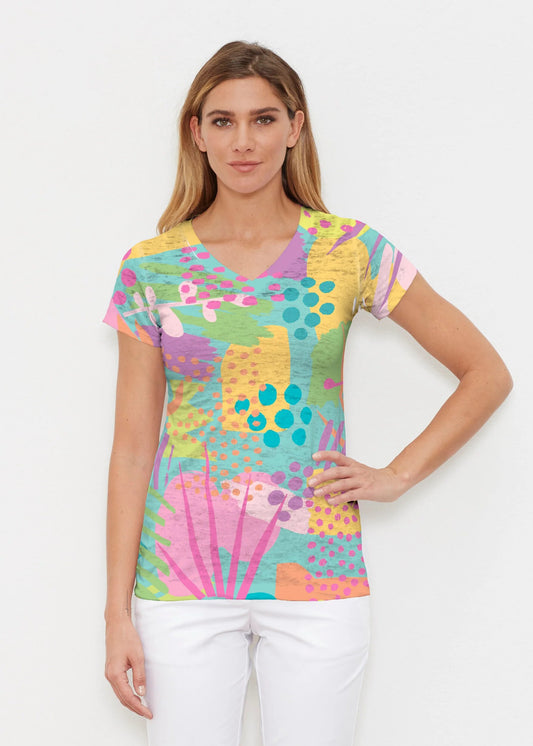 WHIMSEY ROSE GLORIA V NECK TOP
