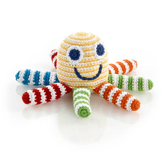 Pebble - Plush Ocean Toy - Rainbow Octopus