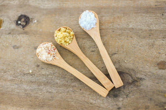 Natural Lightweight and Sturdy Bamboo Salt Spoon Scoop: Brown