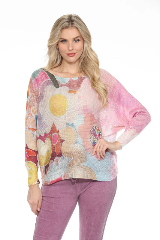 Urban Mangoz - Retro Bloom Mesh Top