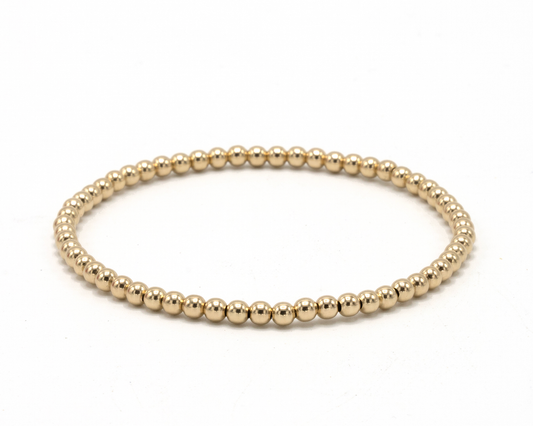 erin gray - 3mm Gold Filled Karma waterproof bracelet 6.5"-7"-7.25"