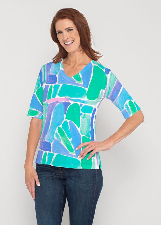 WHIMSEY ROSE PEBBLE WALK BLUE TOP