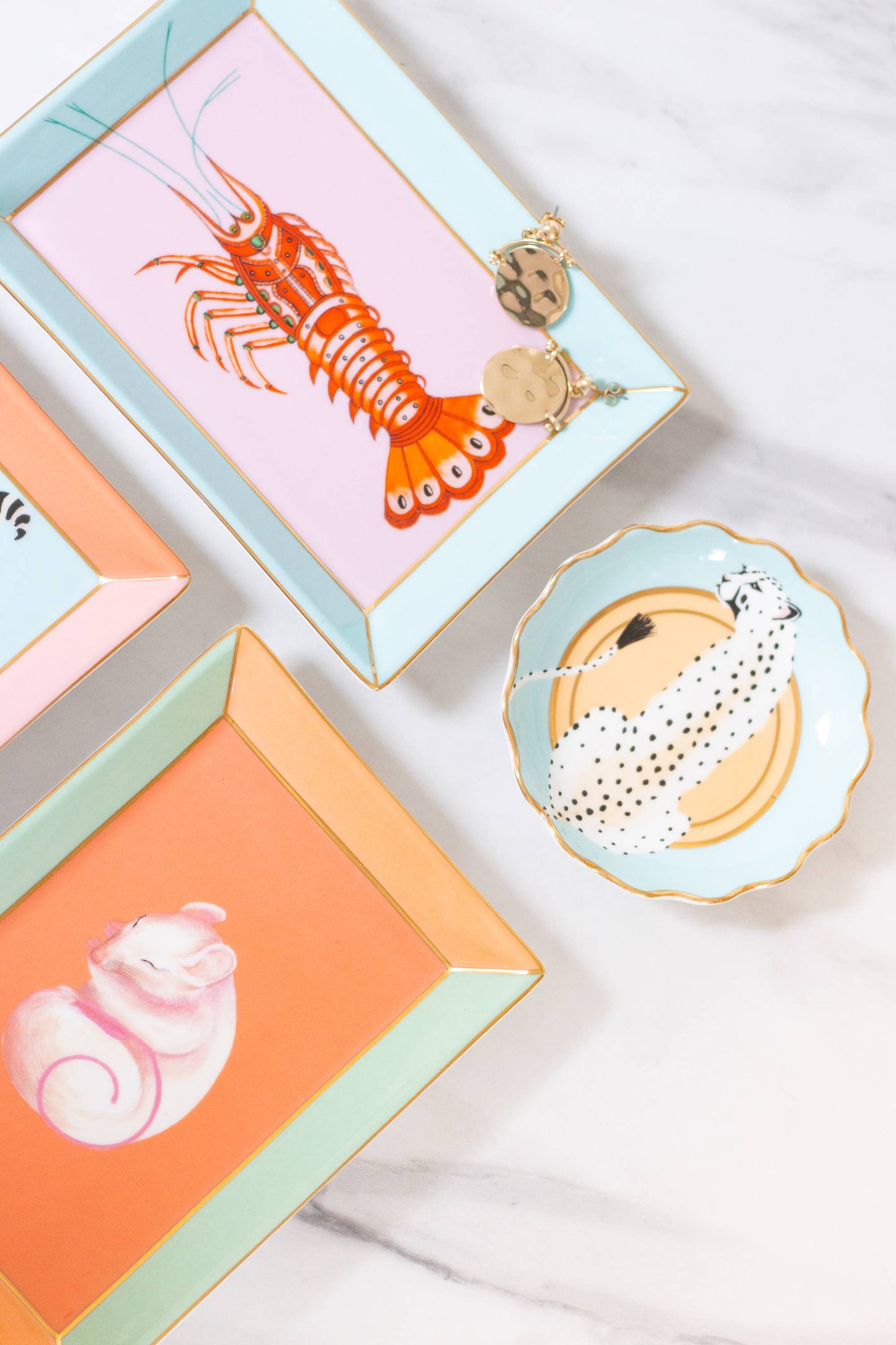Yvonne Ellen - Yvonne Ellen Lobster Rectangular Trinket Dish