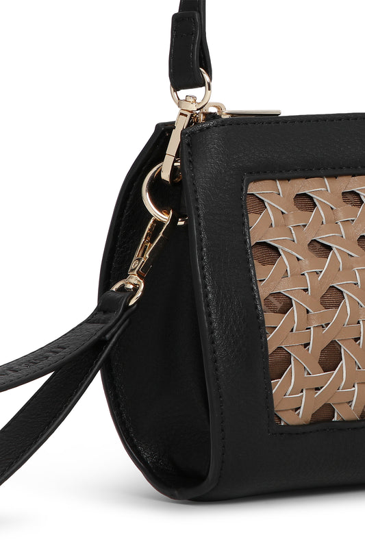 Isle Jacobsen - Braided Clutch - Mocca and Black