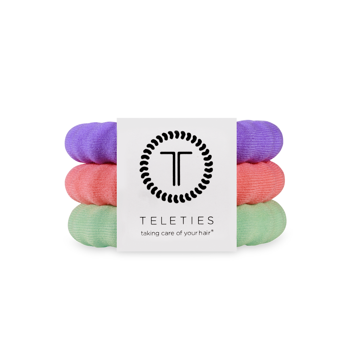 TELETIES - Nylon Hair Ties | Large | Color Rush