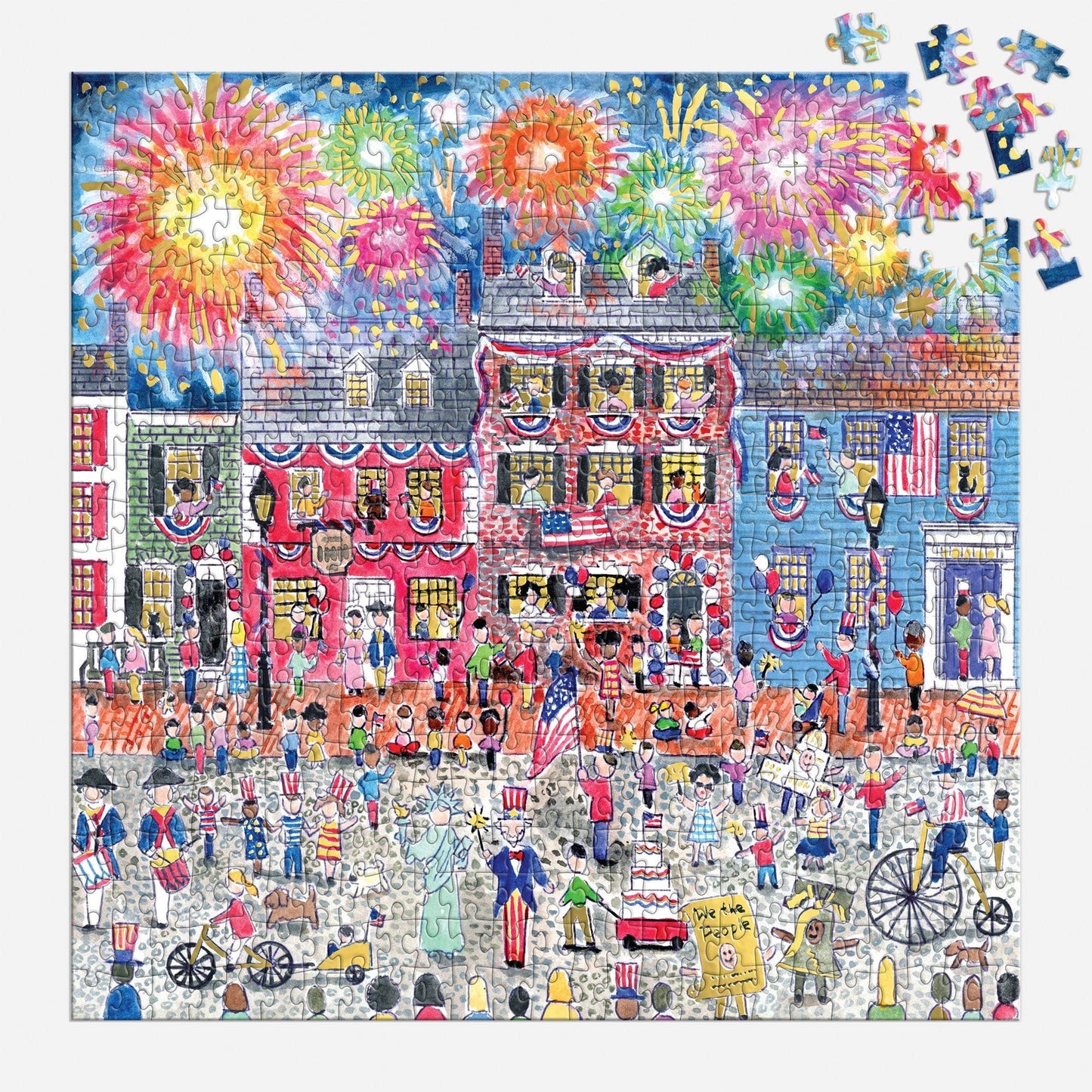 Chronicle Books - Michael Storrings Celebrate The USA 500 Piece Foil Puzzle