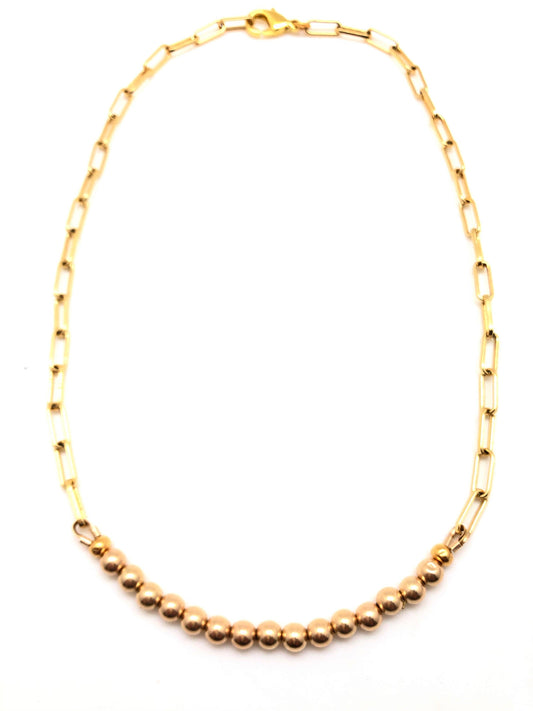 Shiver + Duke - Gold Filled Ball Layering Necklace