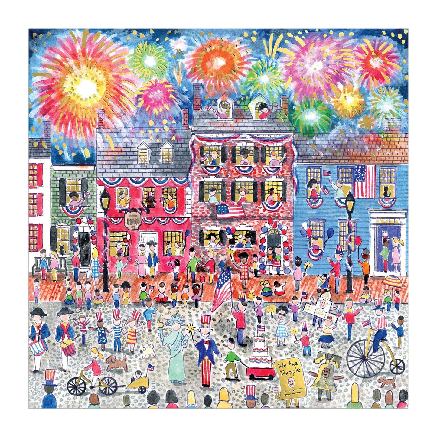 Chronicle Books - Michael Storrings Celebrate The USA 500 Piece Foil Puzzle