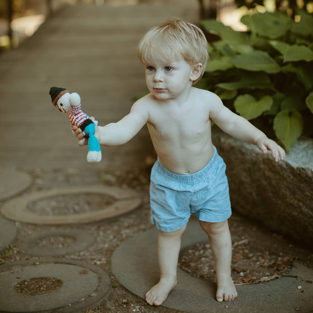 Pebble - Mini Pirate Doll Rattle
