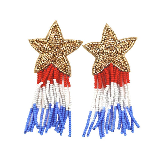 Beth Ladd Collections - Patriotic Star Earrings