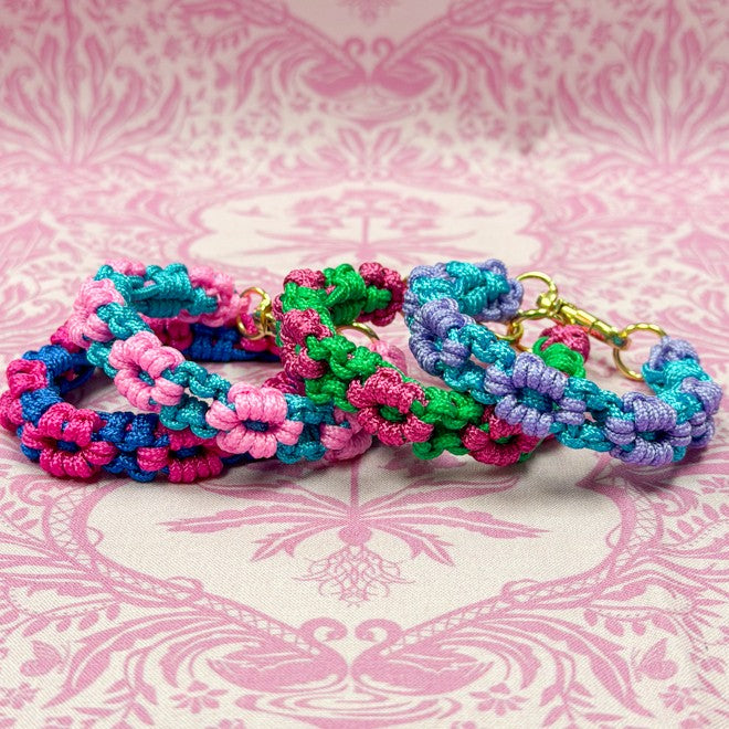 Dylan Designs-Cotton Flower Bracelet Assorted Colors