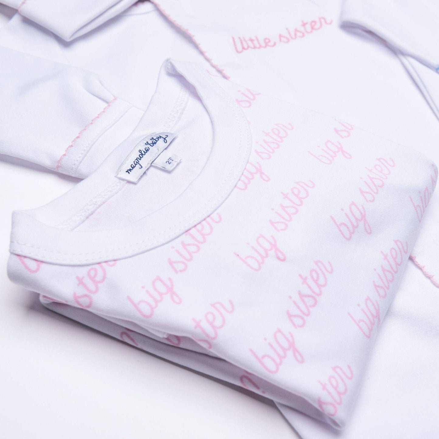 Magnolia Baby - Big Sister Toddler/Kid Print Long Pajamas