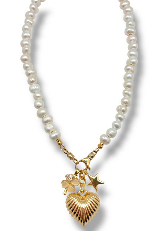 Shiver + Duke - Isla Pearl Necklace