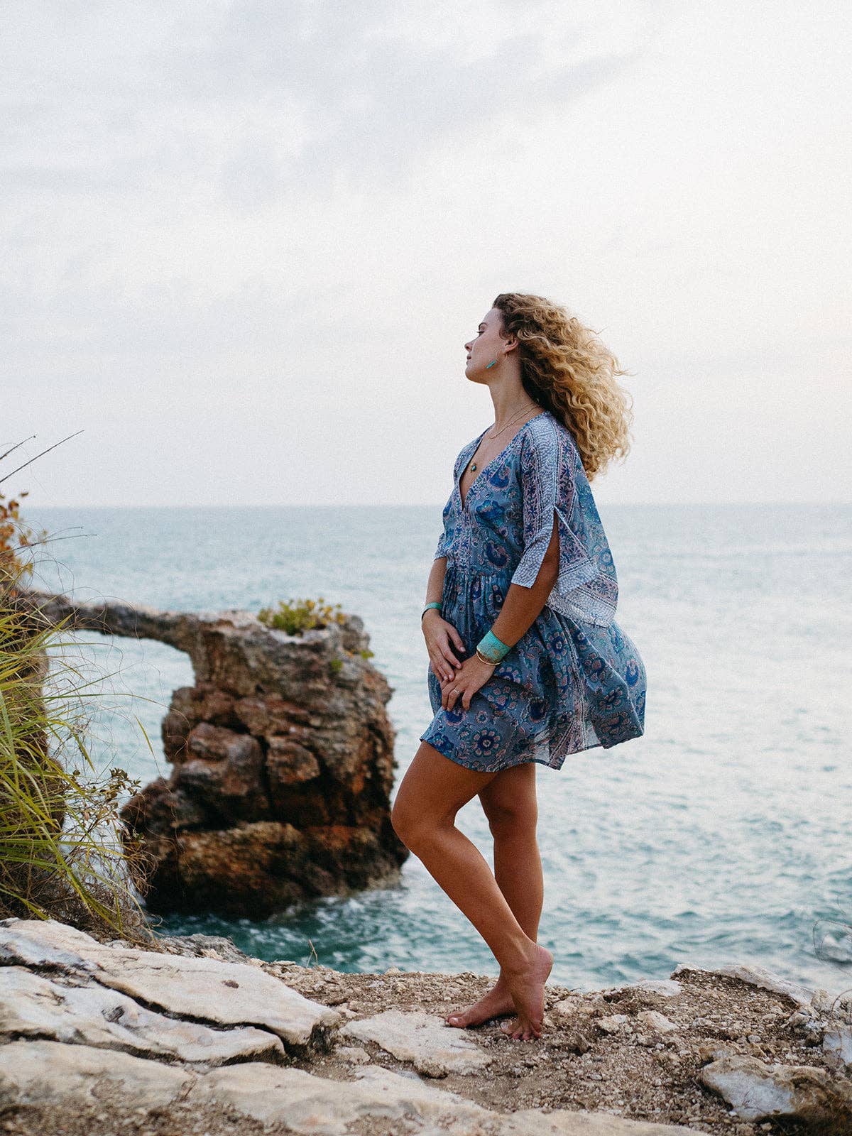The Isla Kaftan - Twilight Moonflower