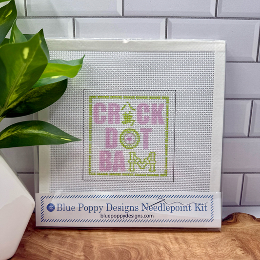 Blue Poppy Designs - Crack Dot Bam Needlepoint Kit (Mahjong)