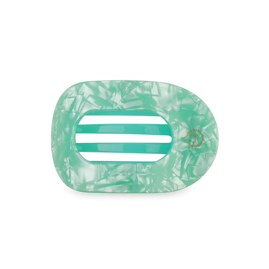 TELETIES - Flat Round Hair Clip | Medium | Spring Splash