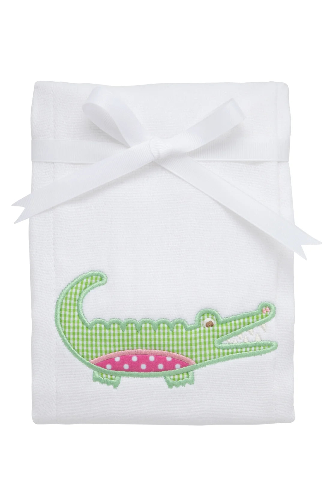3 Marthas - Alligator Applique Burp Cloth
