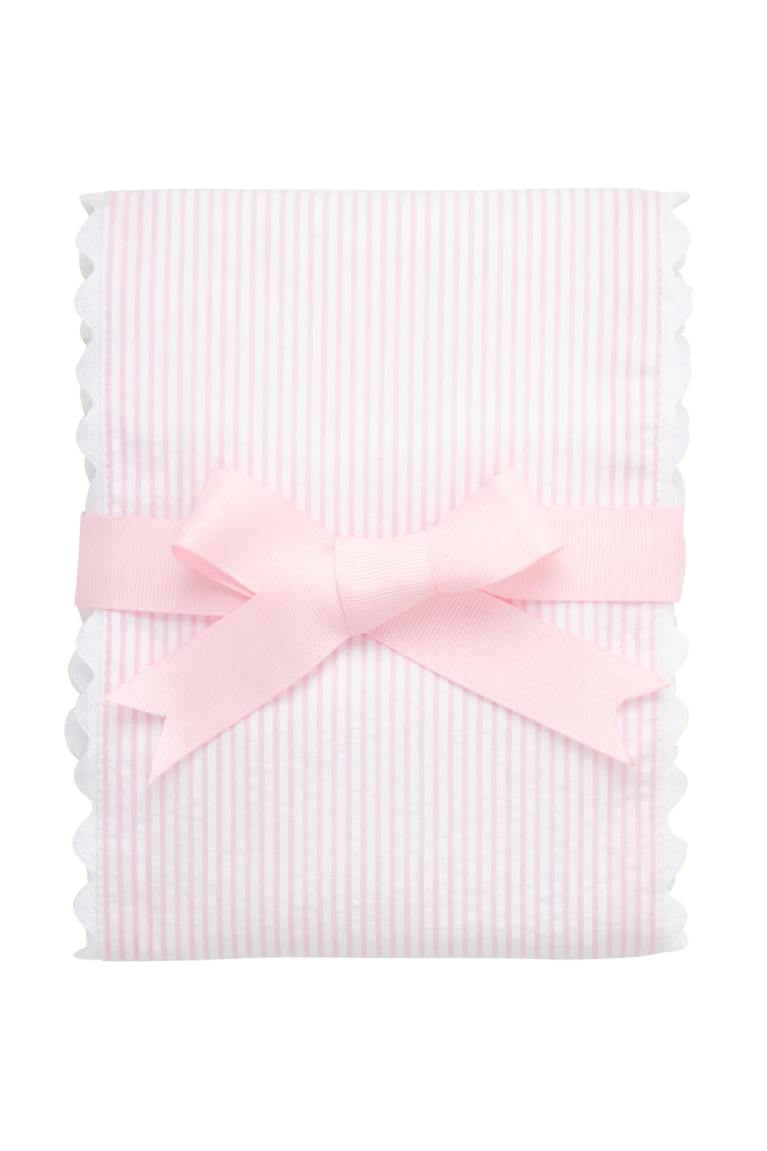 3 Marthas - Seersucker Stripe Fancy Fabric Burp Cloth