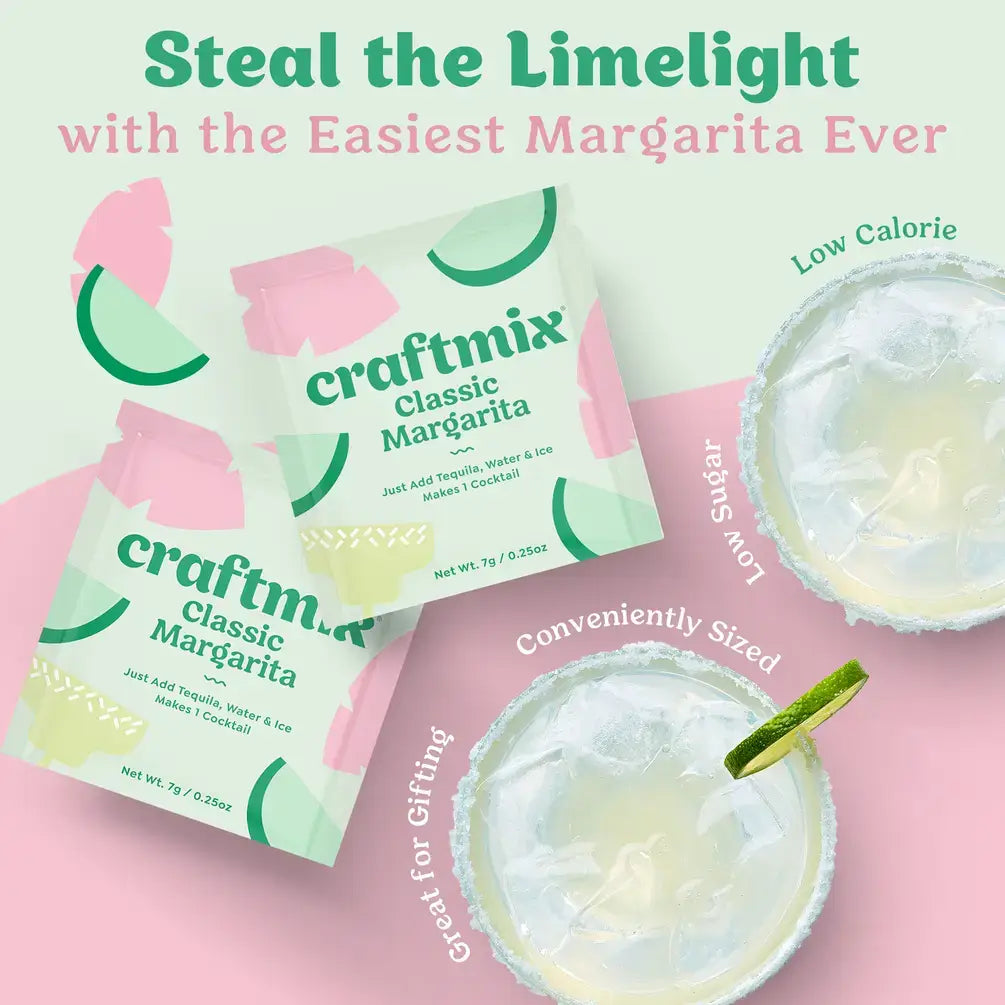 Craftmix - Classic Margarita Cocktail / Mocktail Mixer - 24ct Caddy