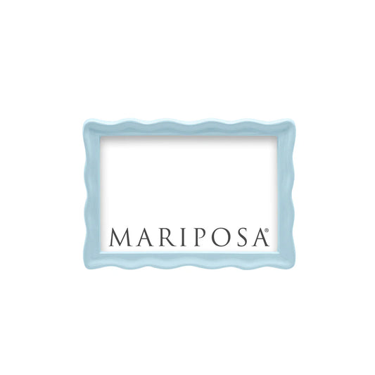 Mariposa - Wavy Dusty Blue 4x6 Frame - #3338DB