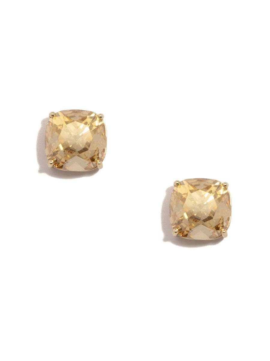 ZENZII Jewelry - Square Crystal Stud Earring