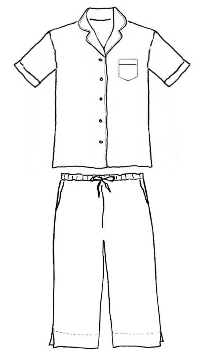 Needham Lane - Pagoda Pink Short Sleeve Capri Pajamas