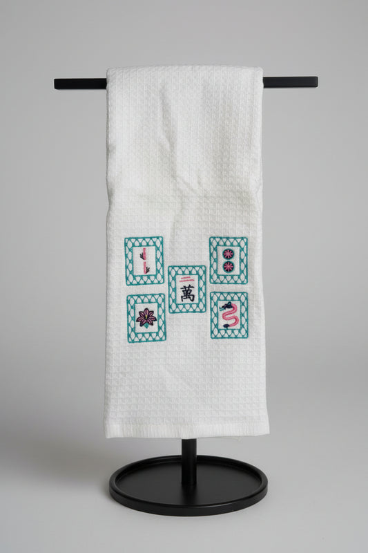 Waffle Weave Hand Towel - Mahjong