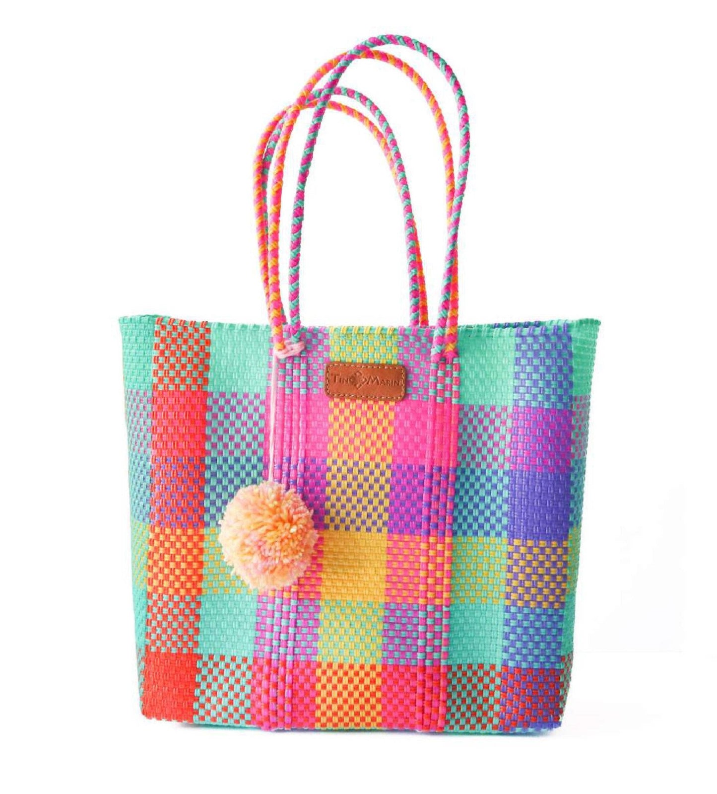 Fiesta Woven Plastic Tote Bag