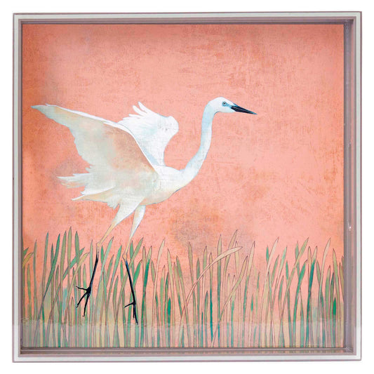 rockflowerpaper - EGRET 15 Inch Square Tray