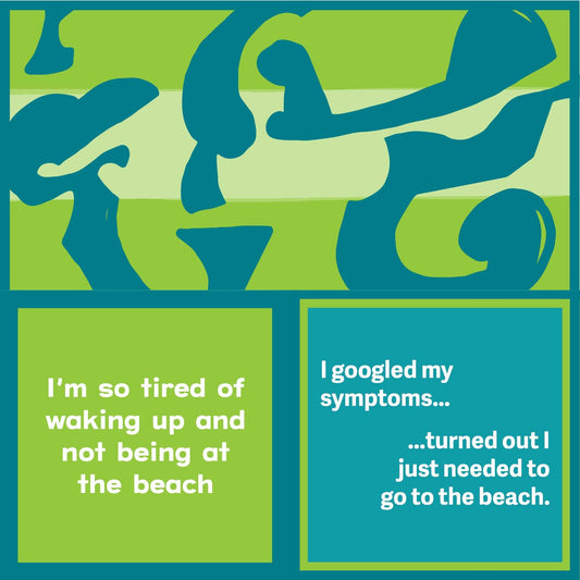 Drinks on Me - Napkin:  BEACH Googled