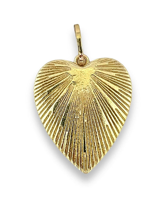 Shiver + Duke - Bursting Heart Pendant for Necklace Charm Bar