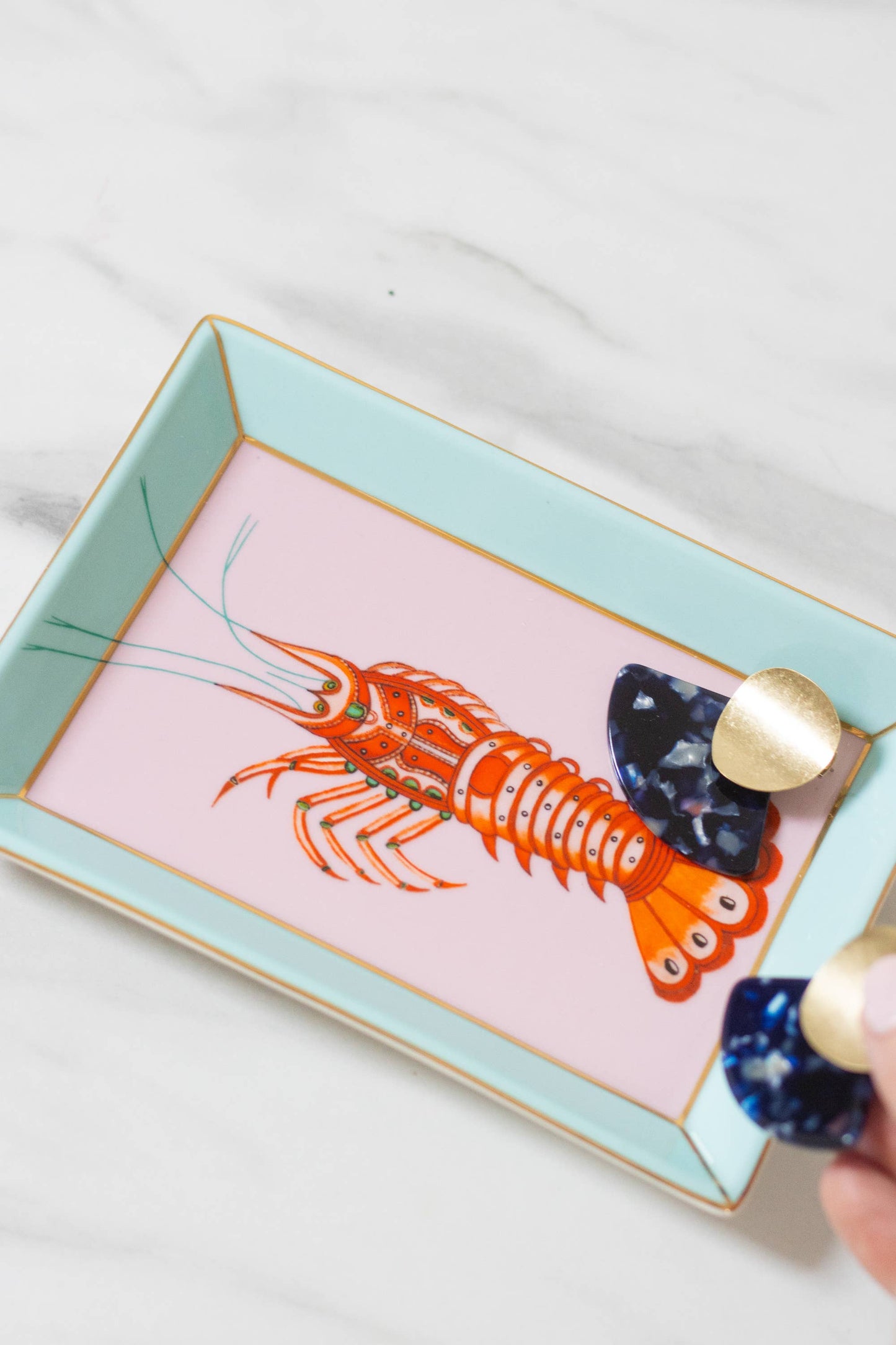 Yvonne Ellen - Yvonne Ellen Lobster Rectangular Trinket Dish