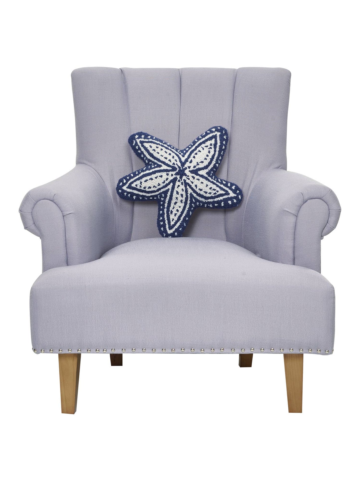 Peking Handicraft- Shaped Starfish Hook Pillow-Navy