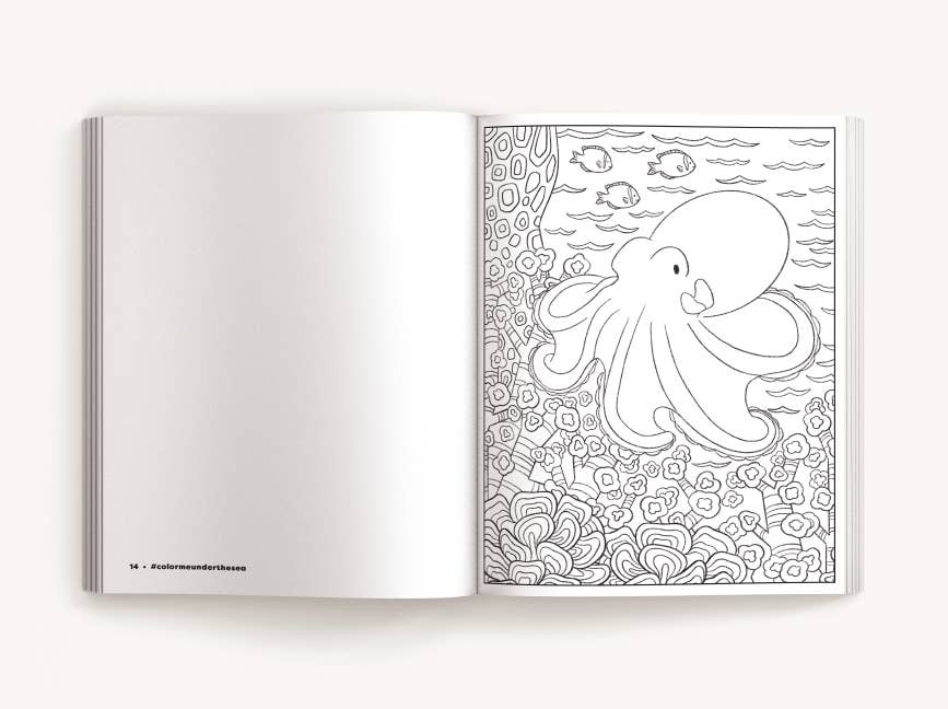 HarperCollins Focus - Color Me Under the Sea: An Adorable Adult Coloring Book
