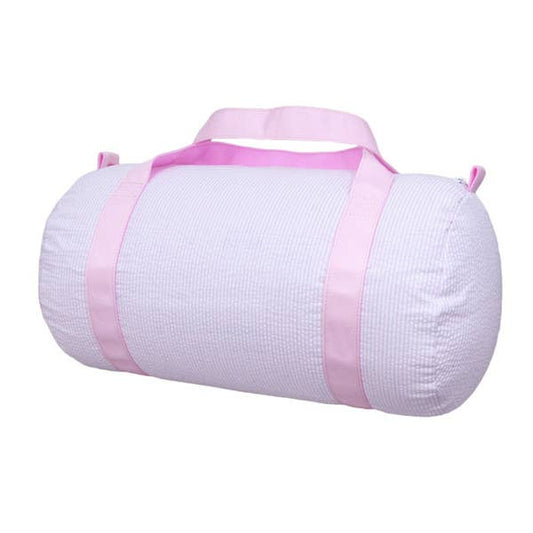 Mint - Pink Seersucker Medium Duffel | Mint