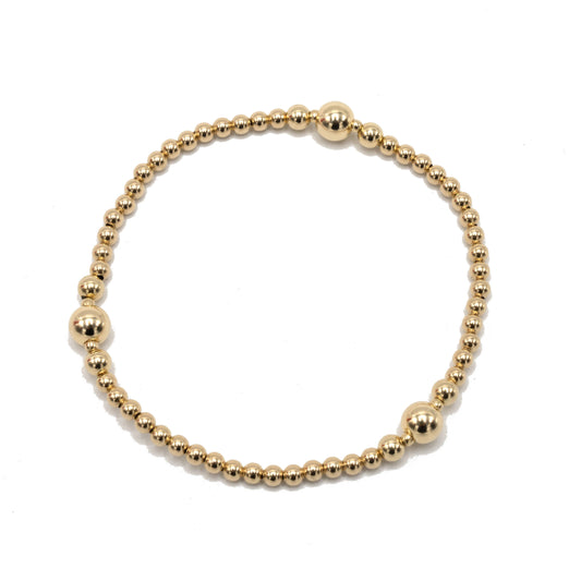 erin gray - The Nantucket Collection 3x6 14k Gold- Filled Beaded Bracelet
