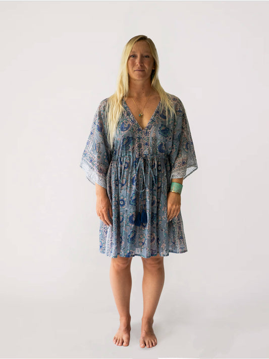 The Isla Kaftan - Twilight Moonflower