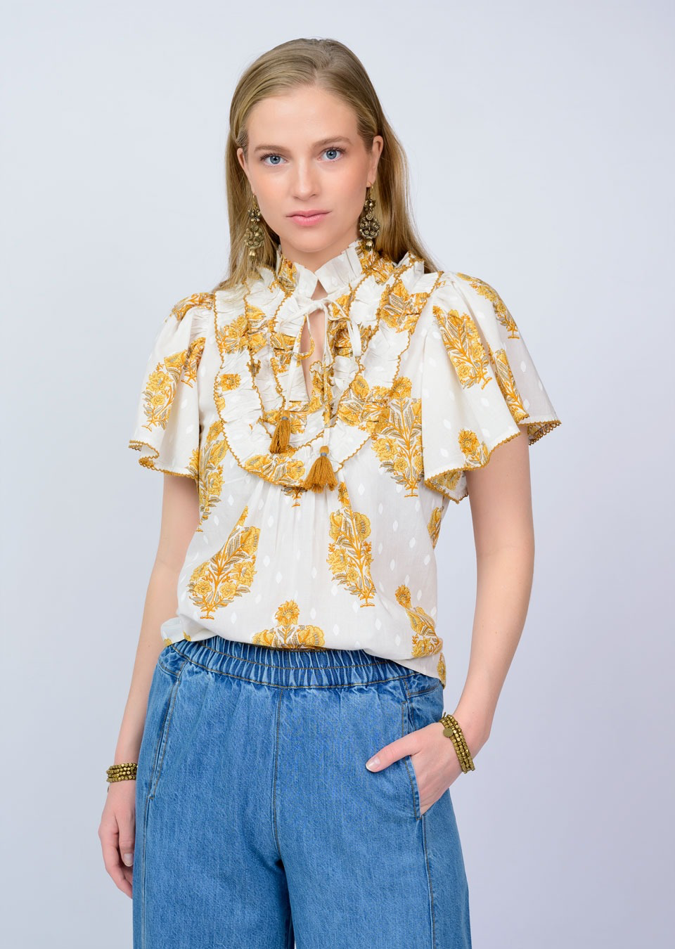 Ivy Jane - Ruffle Bib Top