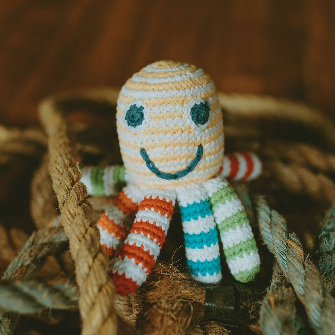 Pebble - Plush Ocean Toy - Rainbow Octopus