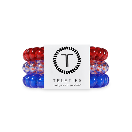 TELETIES - Patriot Pop Large Hair Ties
