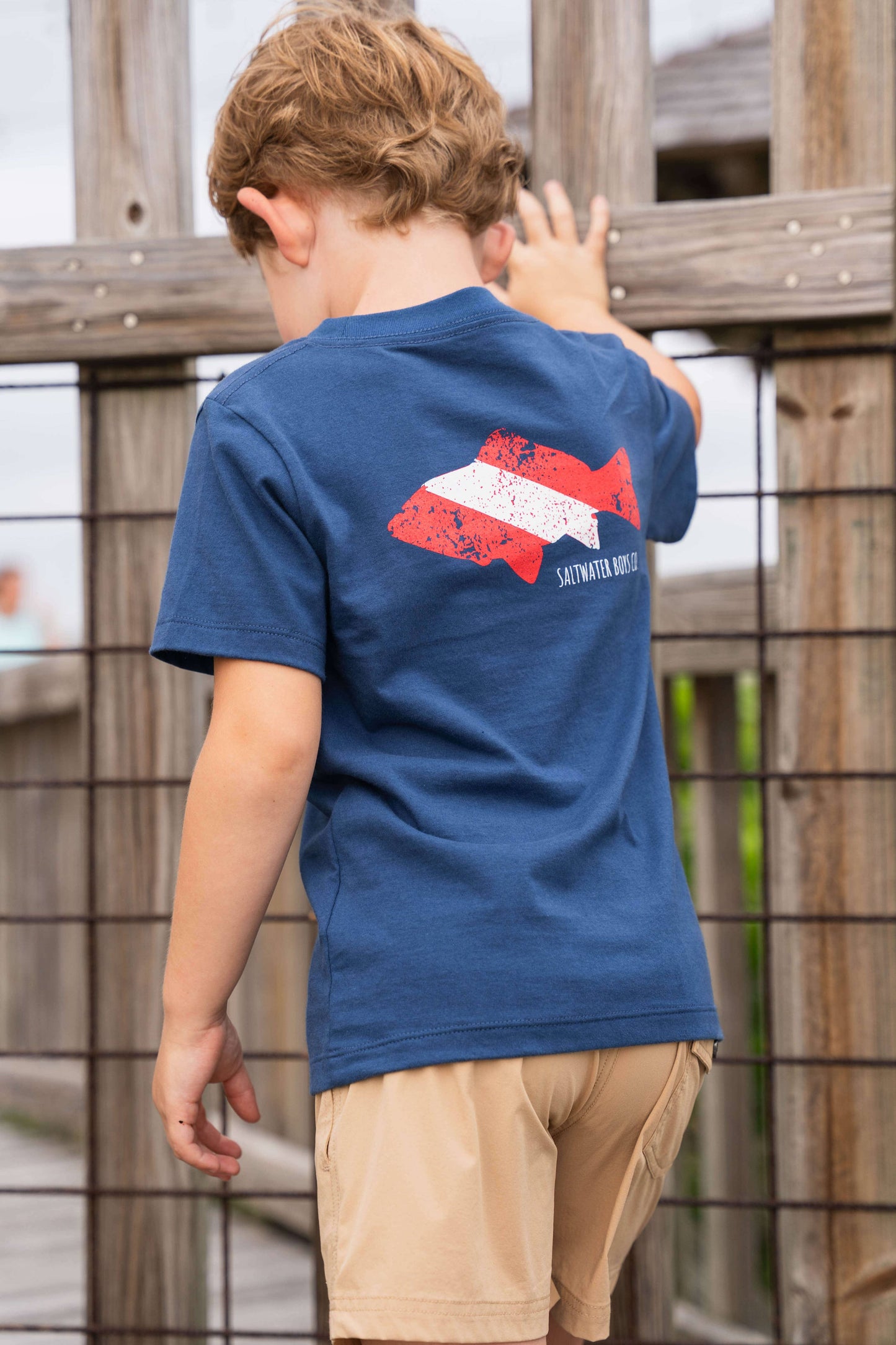 Saltwater Boys Company - Dive Flag Boys Graphic Tee SS Navy