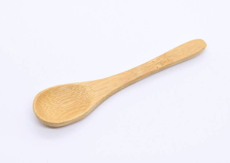 Natural Lightweight and Sturdy Bamboo Salt Spoon Scoop: Brown