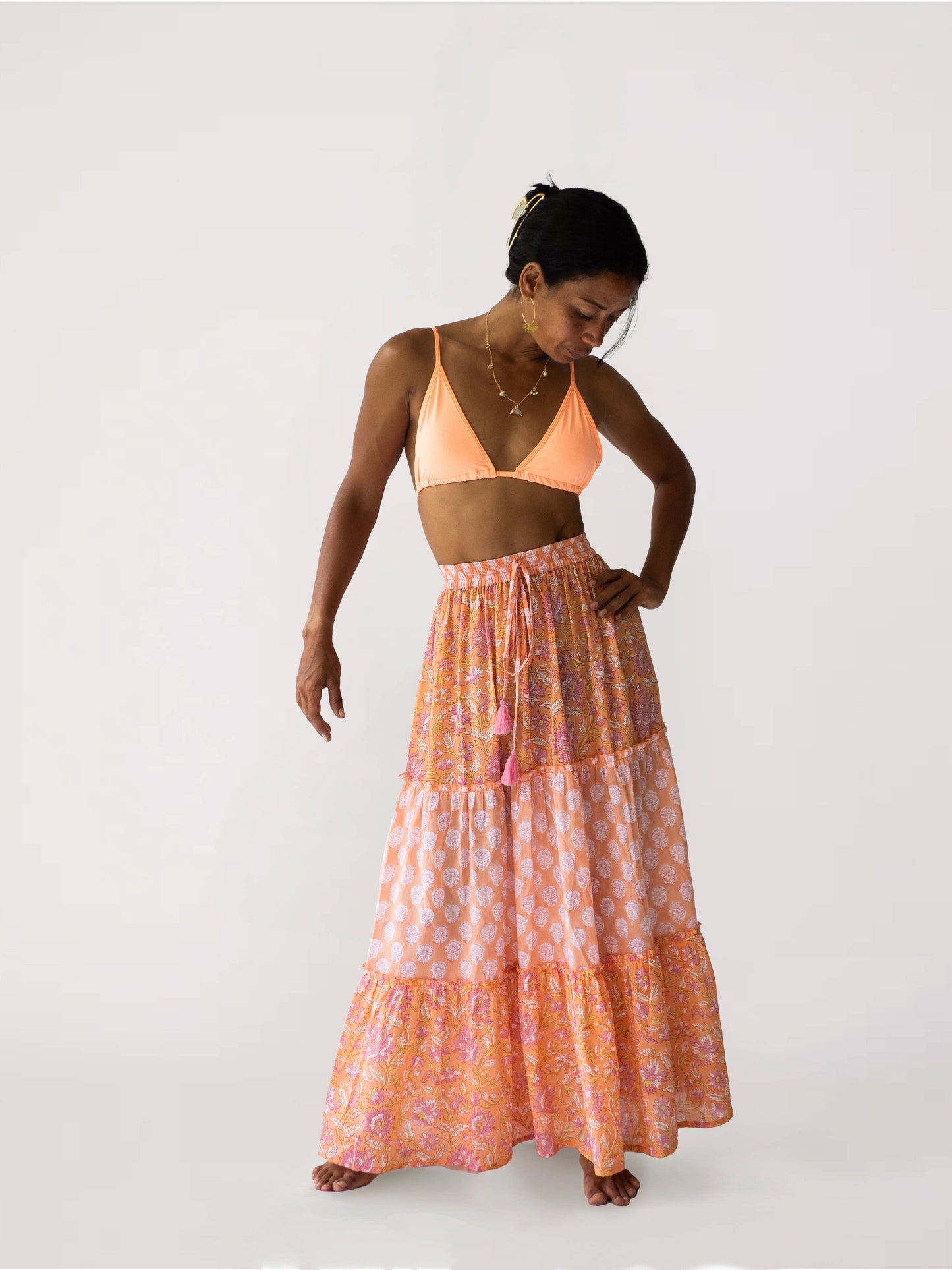 Nala Skirt - Tangerine Sky