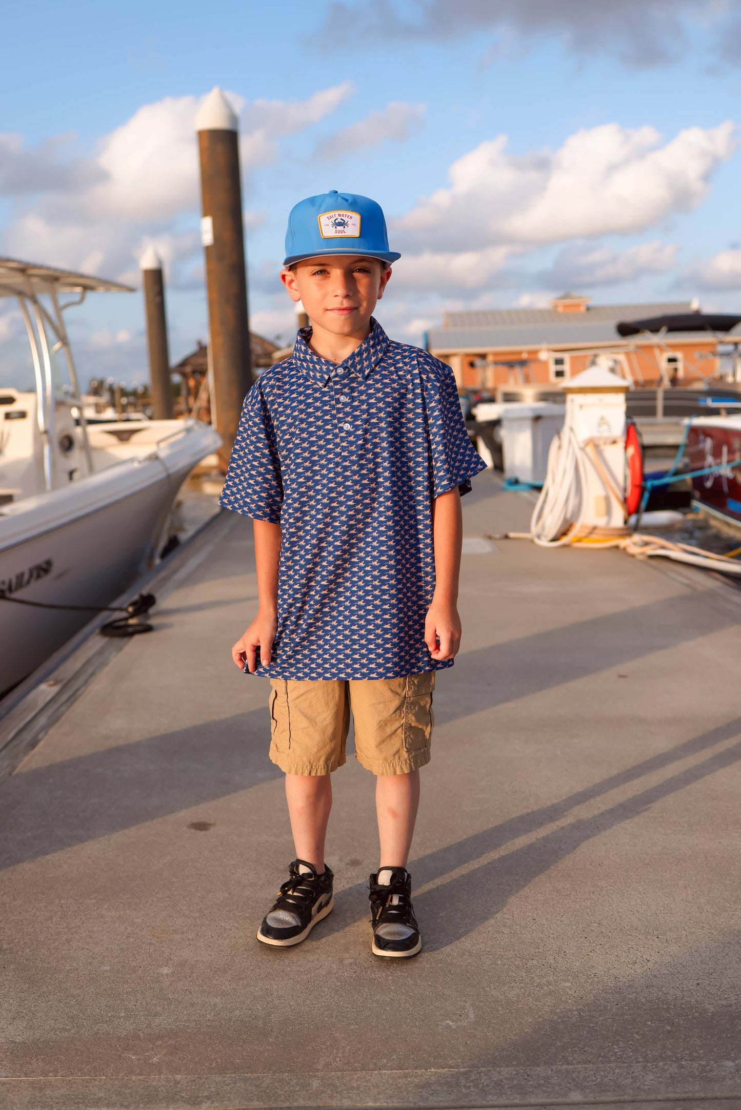 SALT WATER SOUL - Youth Hang Tail Polo