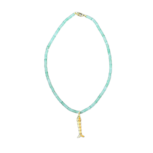 Market and King - The Green Eye Fish Necklace