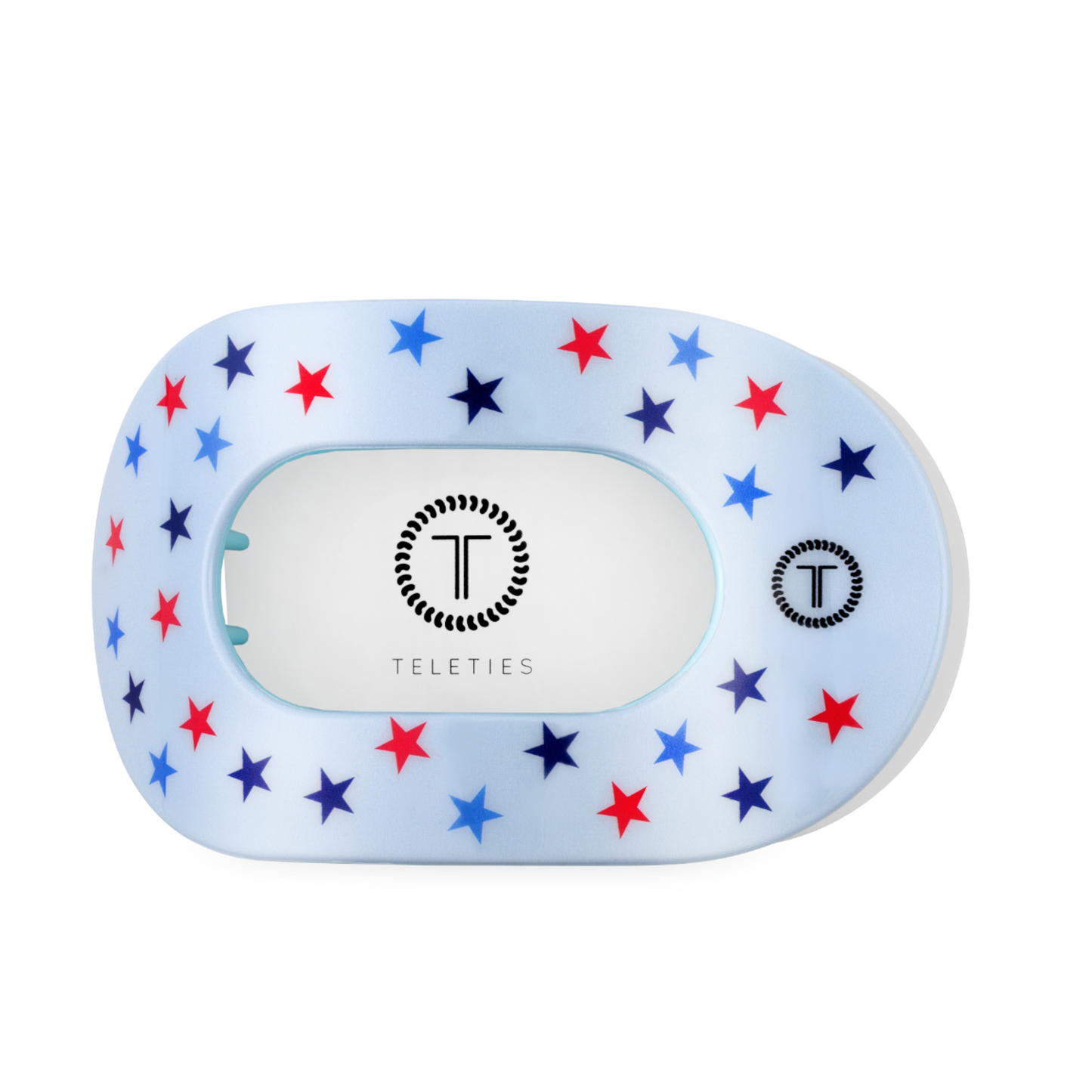 TELETIES - Flat Round Hair Clip | Large | United We Sparkle