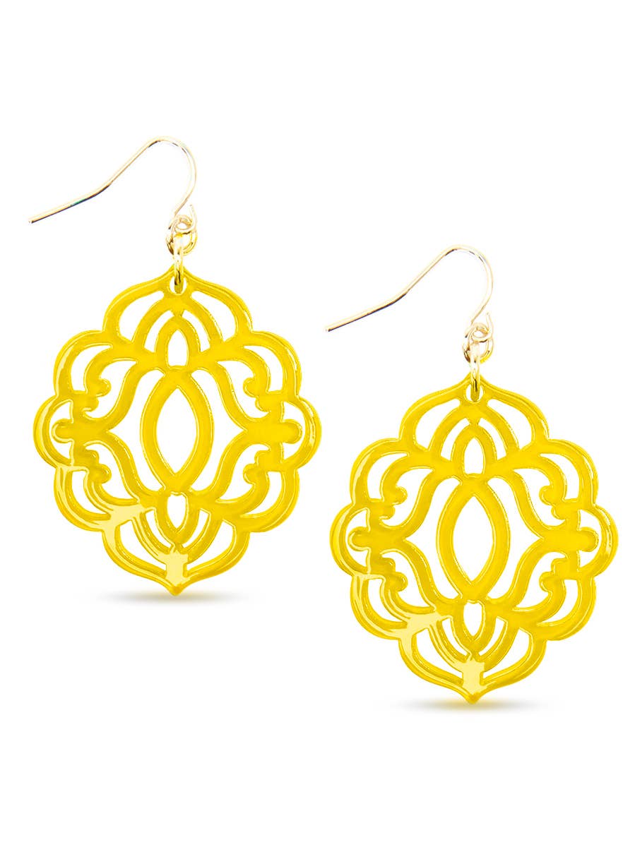 ZENZII Jewelry - Baroque Resin Drop Earring
