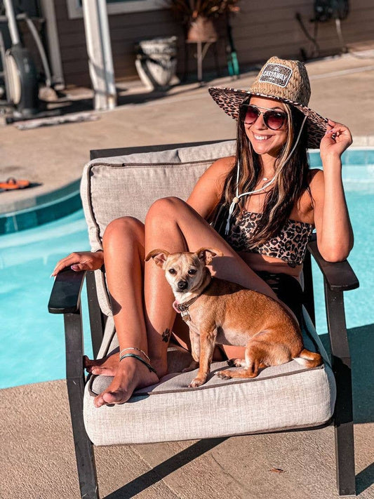 Castaway Hat Co - Leopard Print Lifeguard Hat