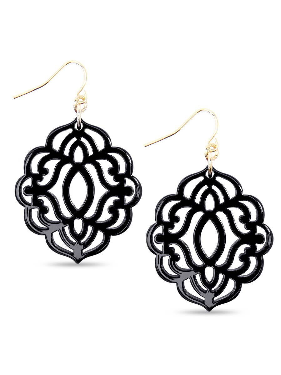 ZENZII Jewelry - Baroque Resin Drop Earring
