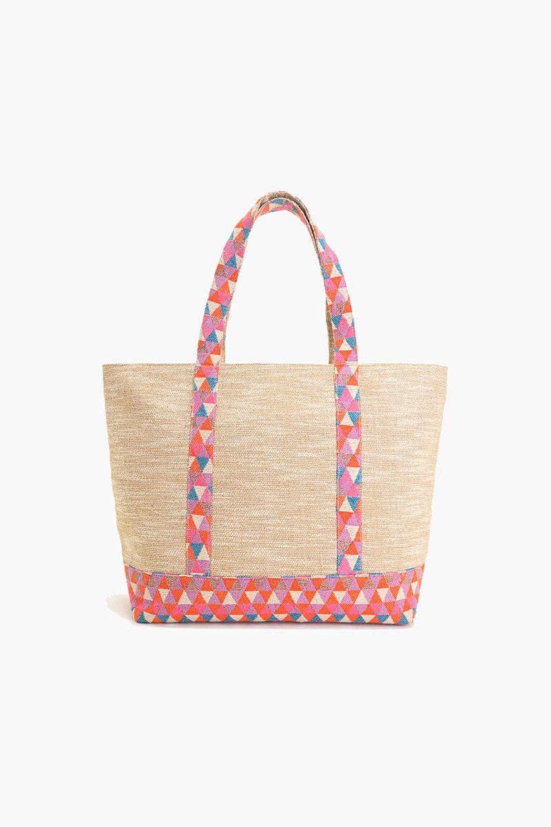 America & Beyond - Crab Shell Embelished Boat Tote